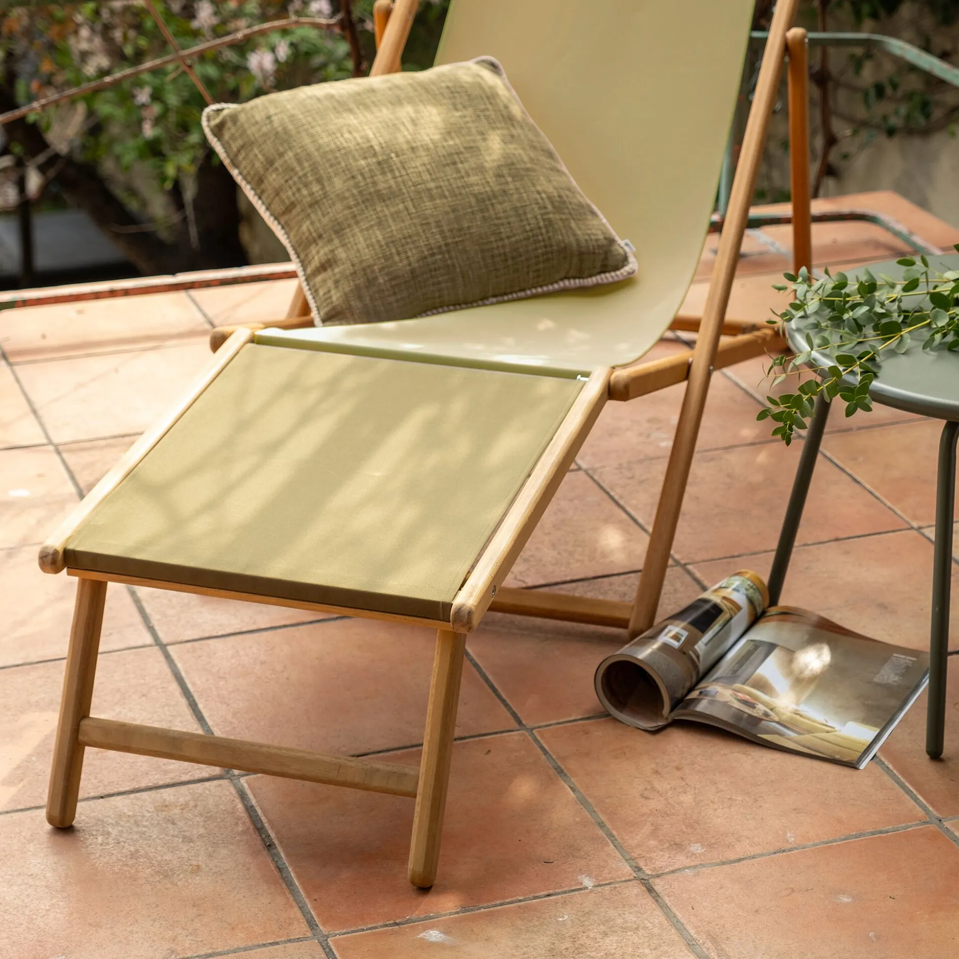 Repose pieds pour chilienne udina - vert tamegroute
