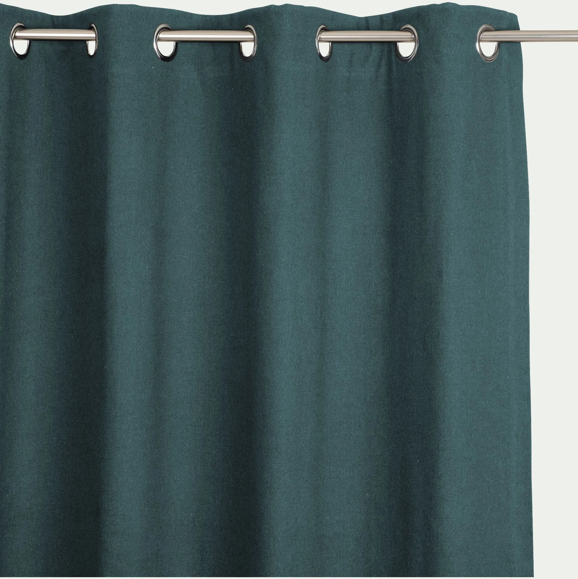 Rideau à œillets en coton 140x250cm - vert