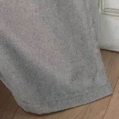Rideau à œillets en polyester 135x300cm - gris restanque
