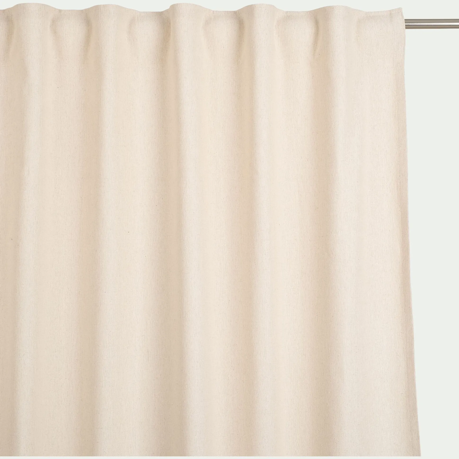 Rideau à pattes cachées en coton 130x250cm - beige