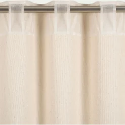 Rideau à pattes cachées en coton 130x250cm - beige