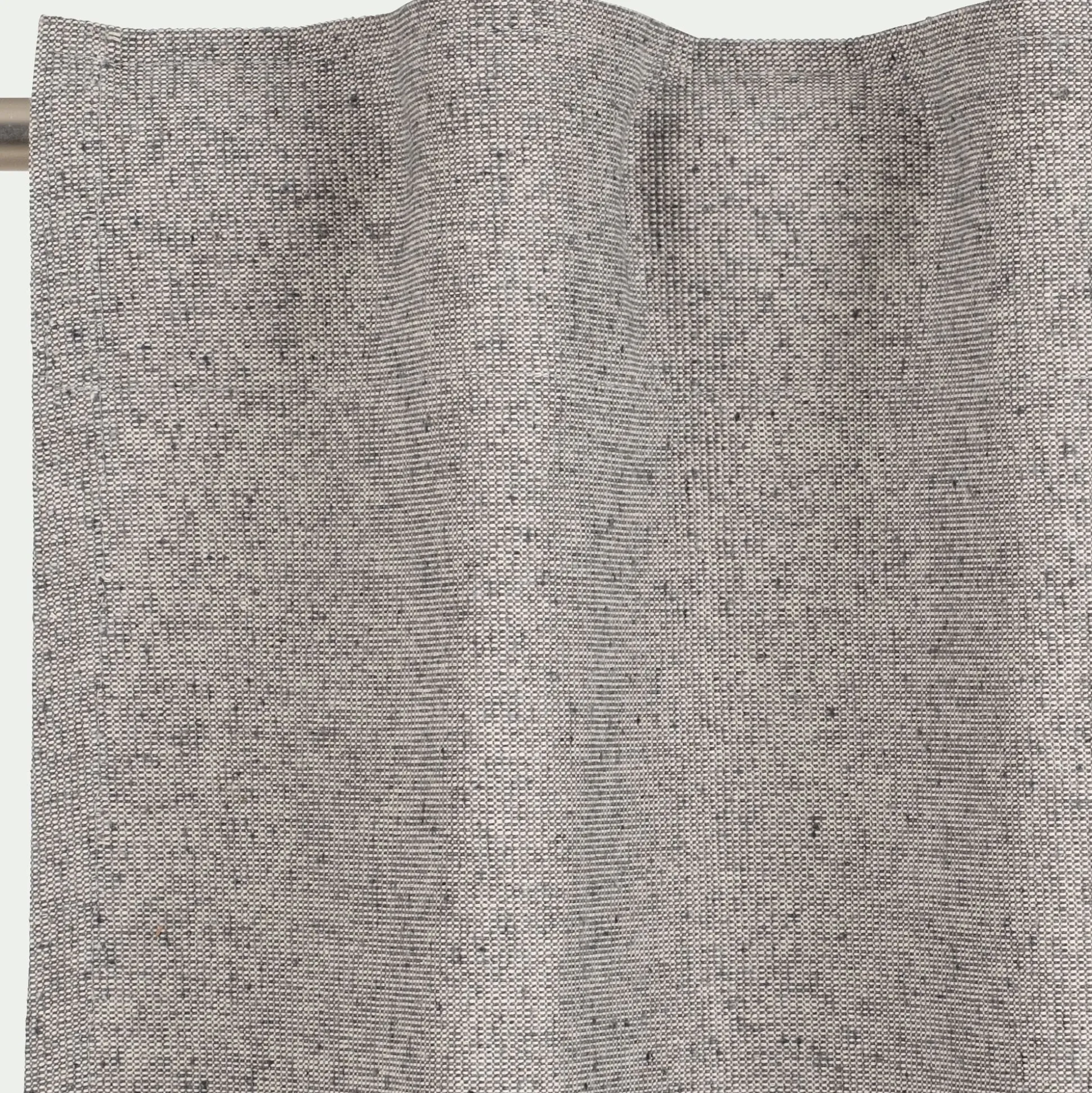 Rideau à pattes cachées en coton 130x250cm - gris