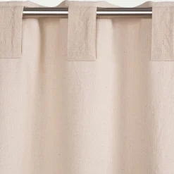 Rideau à pattes cachées en coton 140x250cm - beige