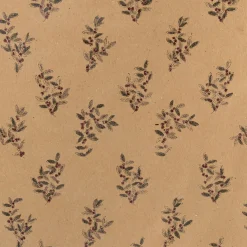 Rouleau de papier cadeau recyclé 70x200cm à motifs - beige (modèle aléatoire)