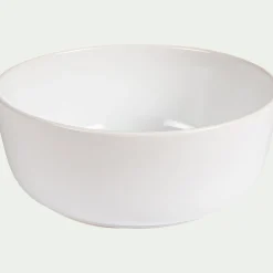Saladier en faïence D22cm - blanc ventoux