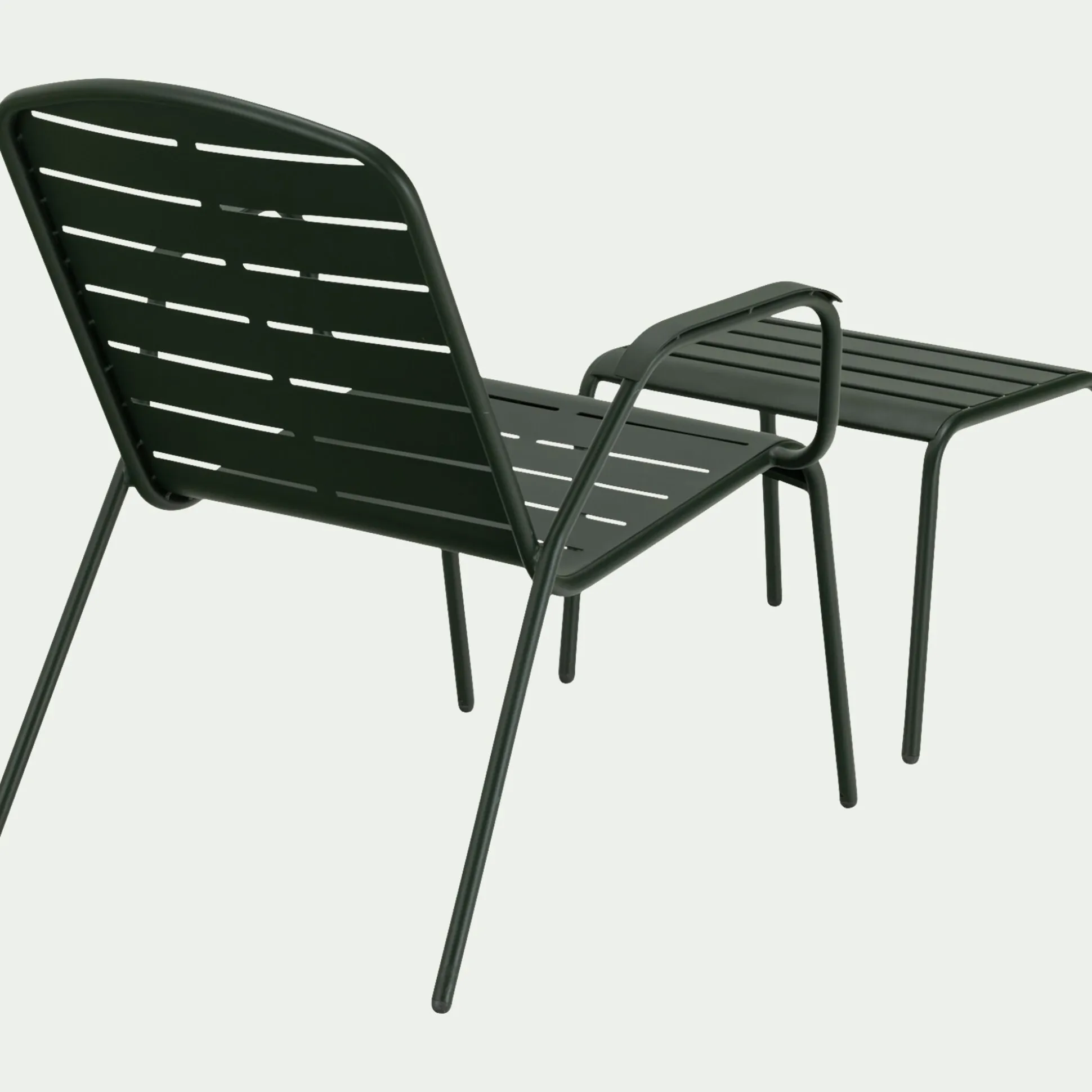 Salon de balcon en acier - vert (1 place)