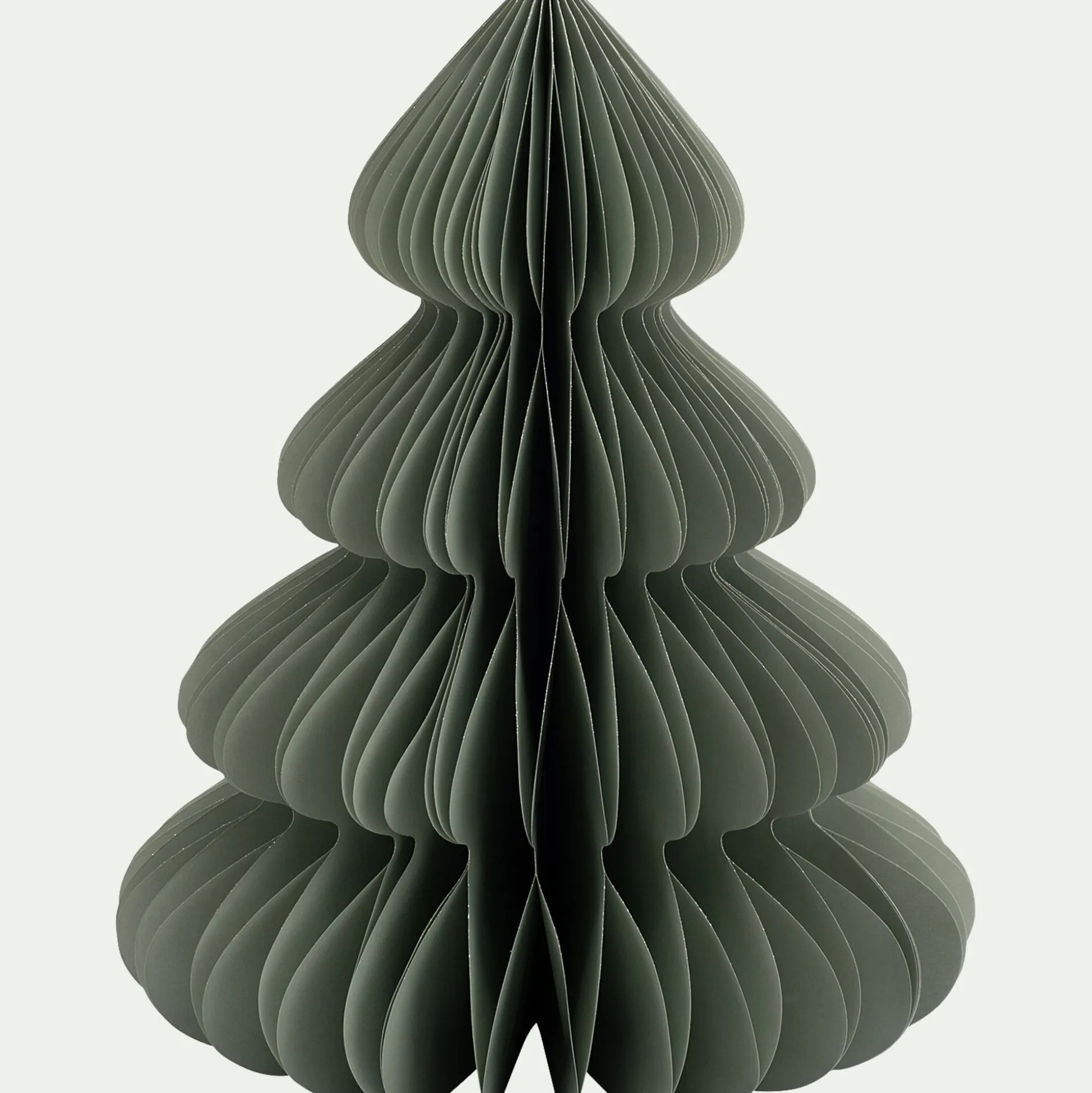 Sapin décoratif à poser en papier H60cm - vert