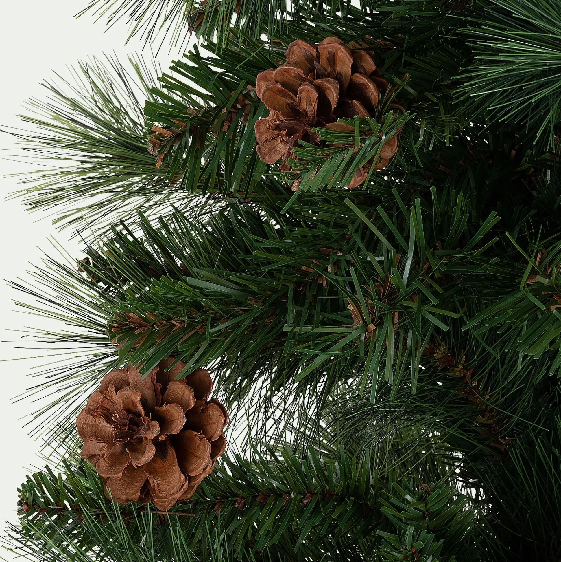 Sapin de Noël artificiel avec pommes de pin D78xH150cm - vert