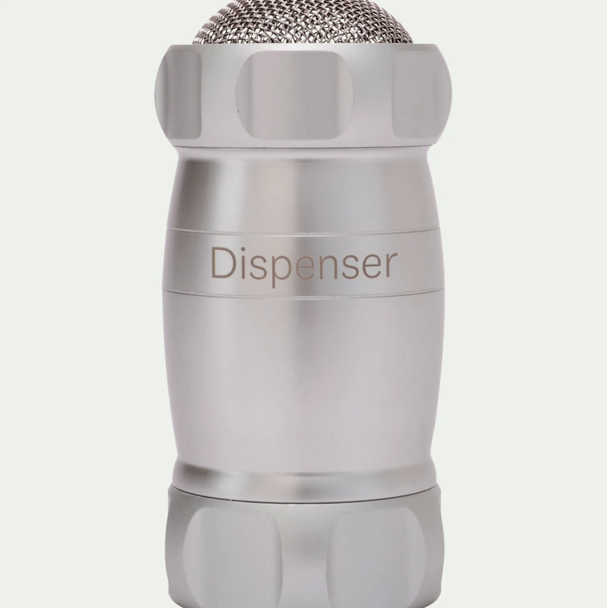 Saupoudreuse en aluminium anodisé - argenté