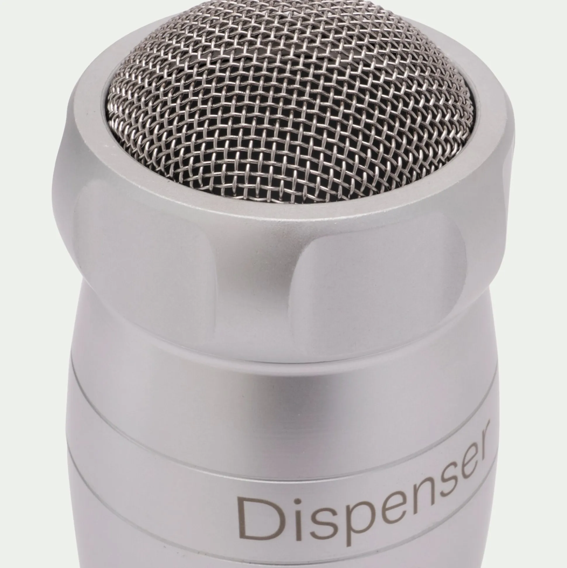 Saupoudreuse en aluminium anodisé - argenté