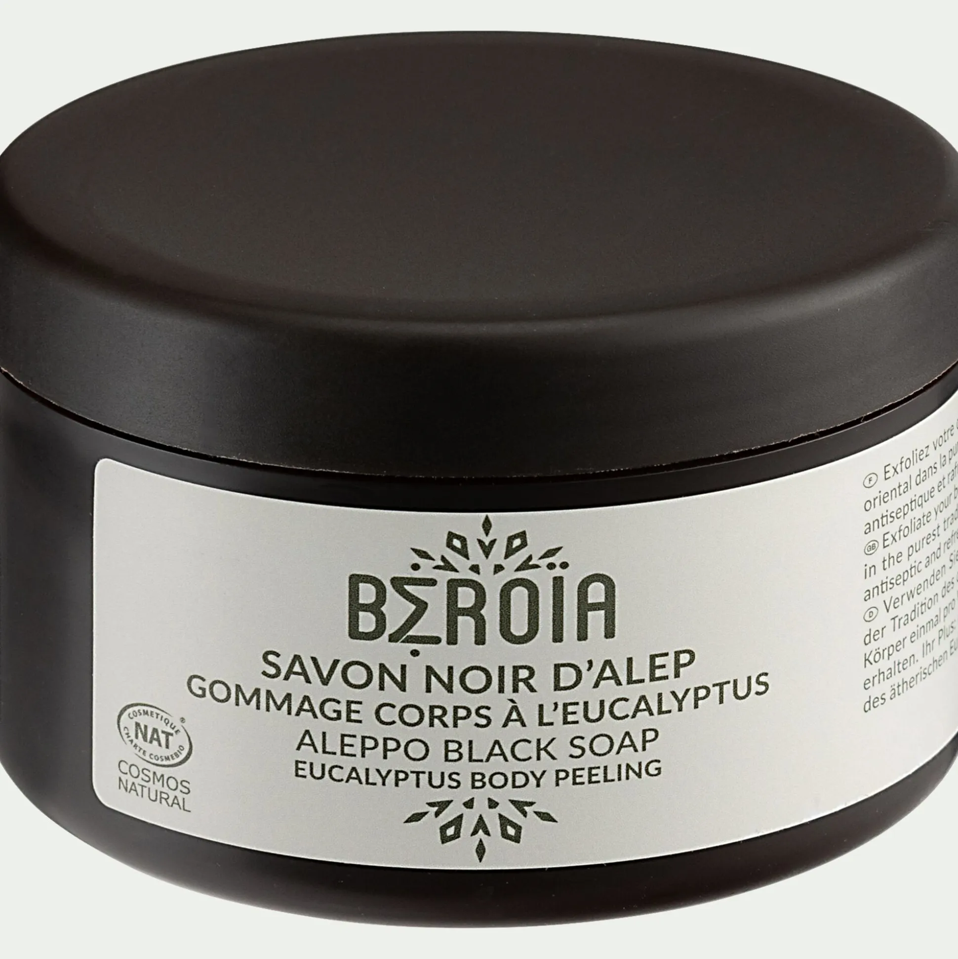Savon noir d'Alep à l'eucalyptus 180gr
