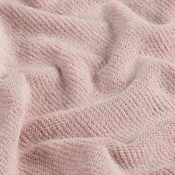 Serviette de toilette en bouclettes de coton bio - rose rosa 50x90cm
