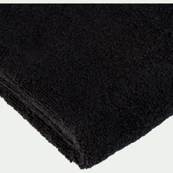 Serviette de toilette en coton - noir 50x100cm