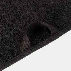 Serviette de toilette en coton - noir 50x100cm
