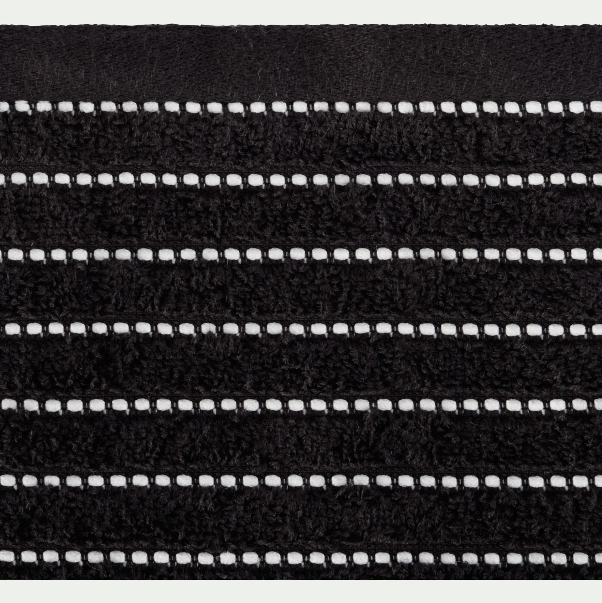 Serviette de toilette en coton - noir 50x100cm