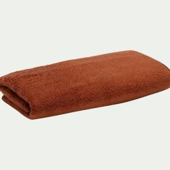 Serviette de toilette en coton 50x100cm - brun rustrel