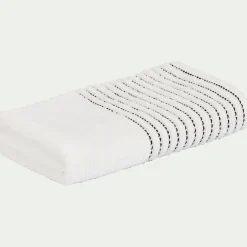 Serviette de toilette en coton 50x100cm - blanc ventoux