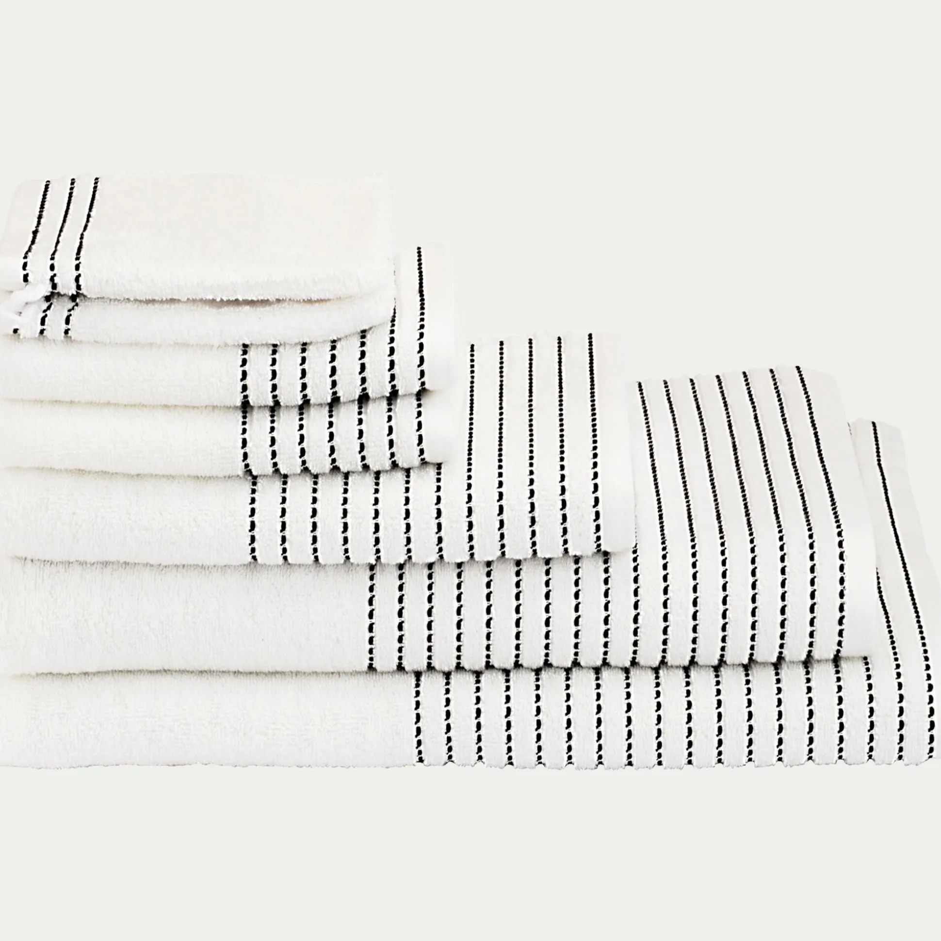 Serviette de toilette en coton 50x100cm - blanc ventoux