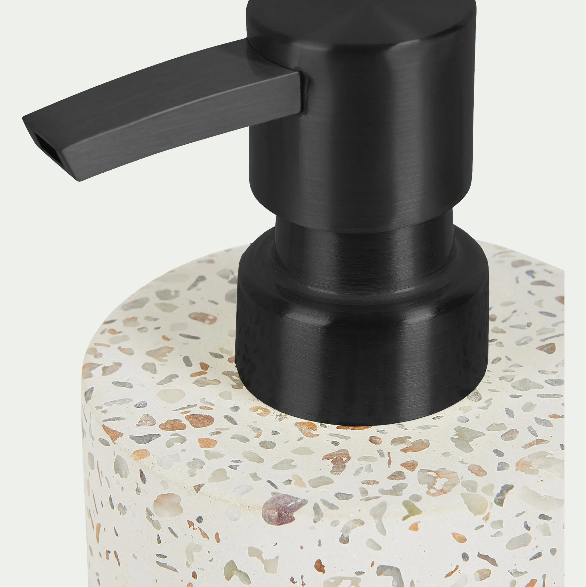 Set de salle de bain en terrazzo - blanc