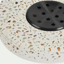 Set de salle de bain en terrazzo - blanc