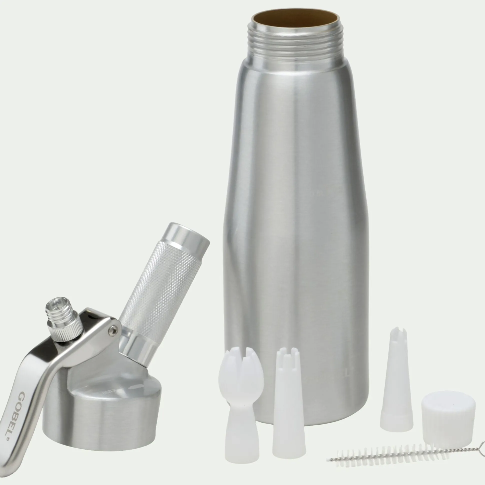 Siphon en aluminium 50cl - argenté