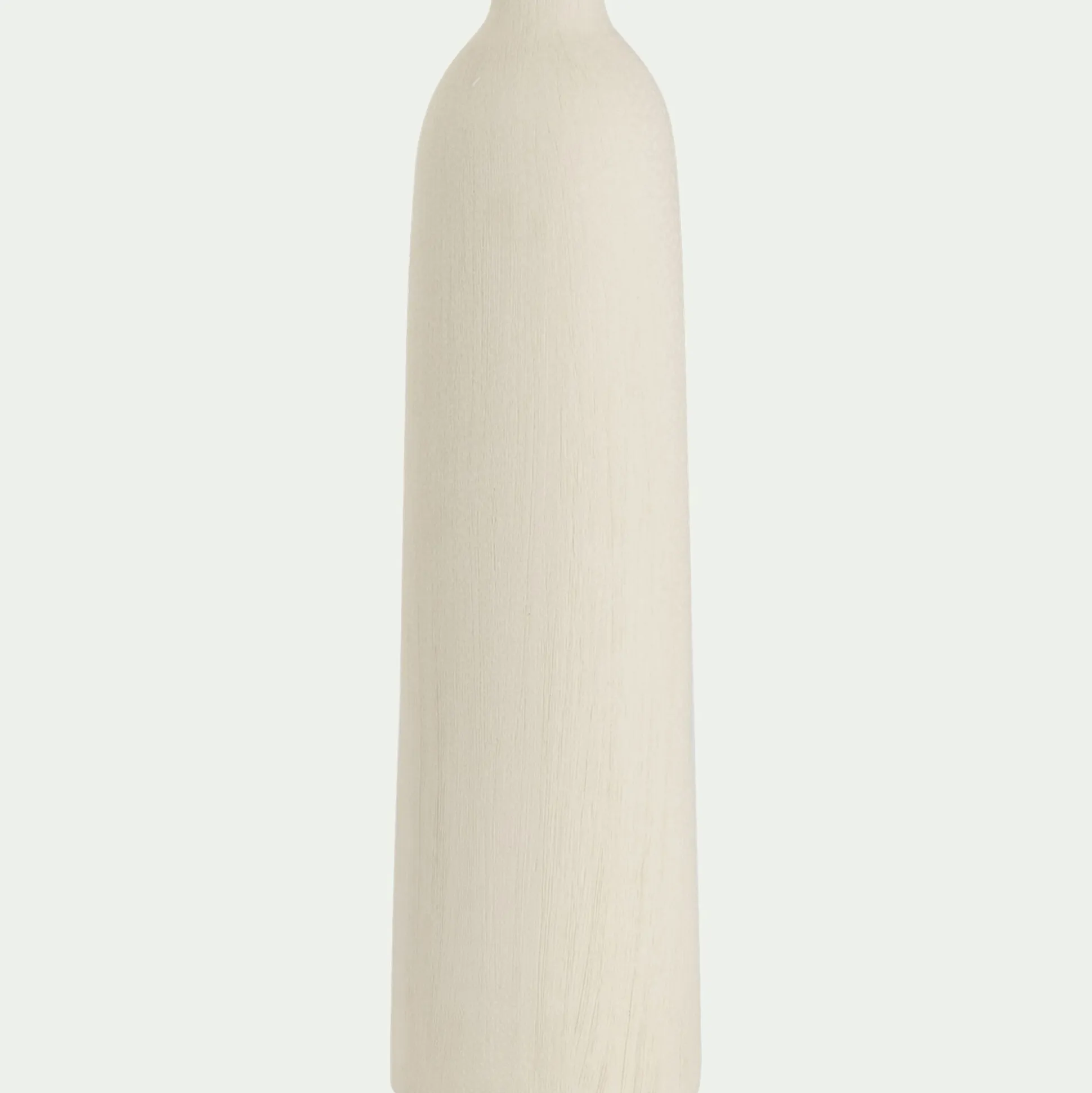 Soliflore en faïence texturée H40cm - blanc ventoux