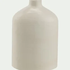 Soliflore en grès céramique H30cm - blanc