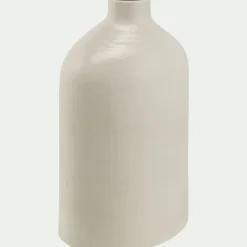 Soliflore en grès céramique H30cm - blanc