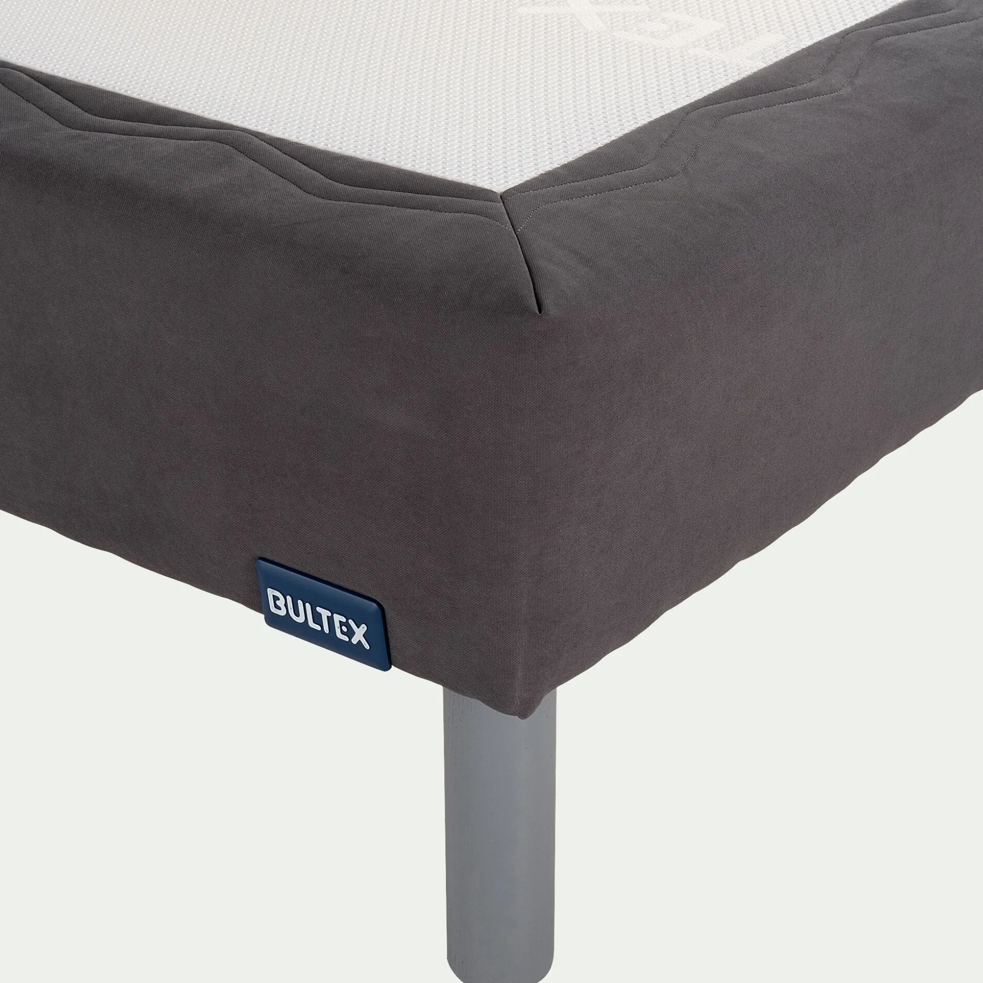 Sommier tapissier Bultex à lattes - gris 160x200cm