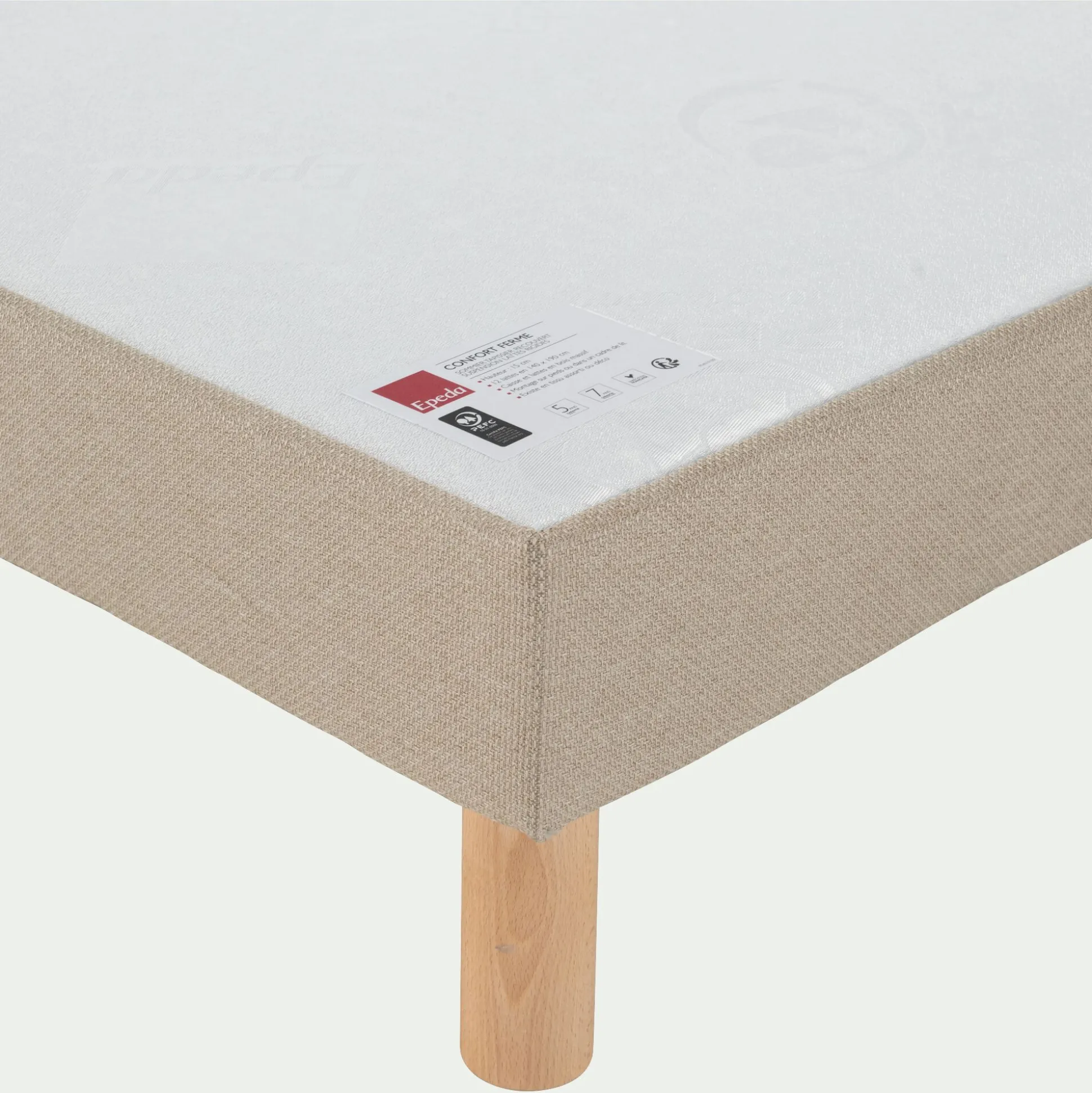 Sommier tapissier Epeda ferme - 140x200cm