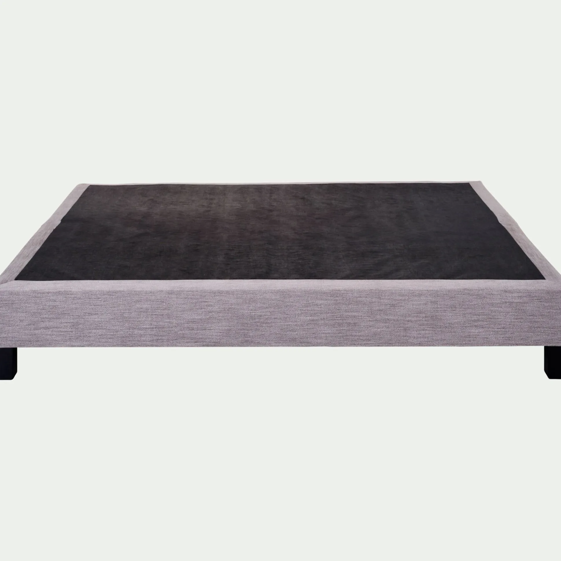 Sommier tapissier ferme alinea 140x200cm - gris granite