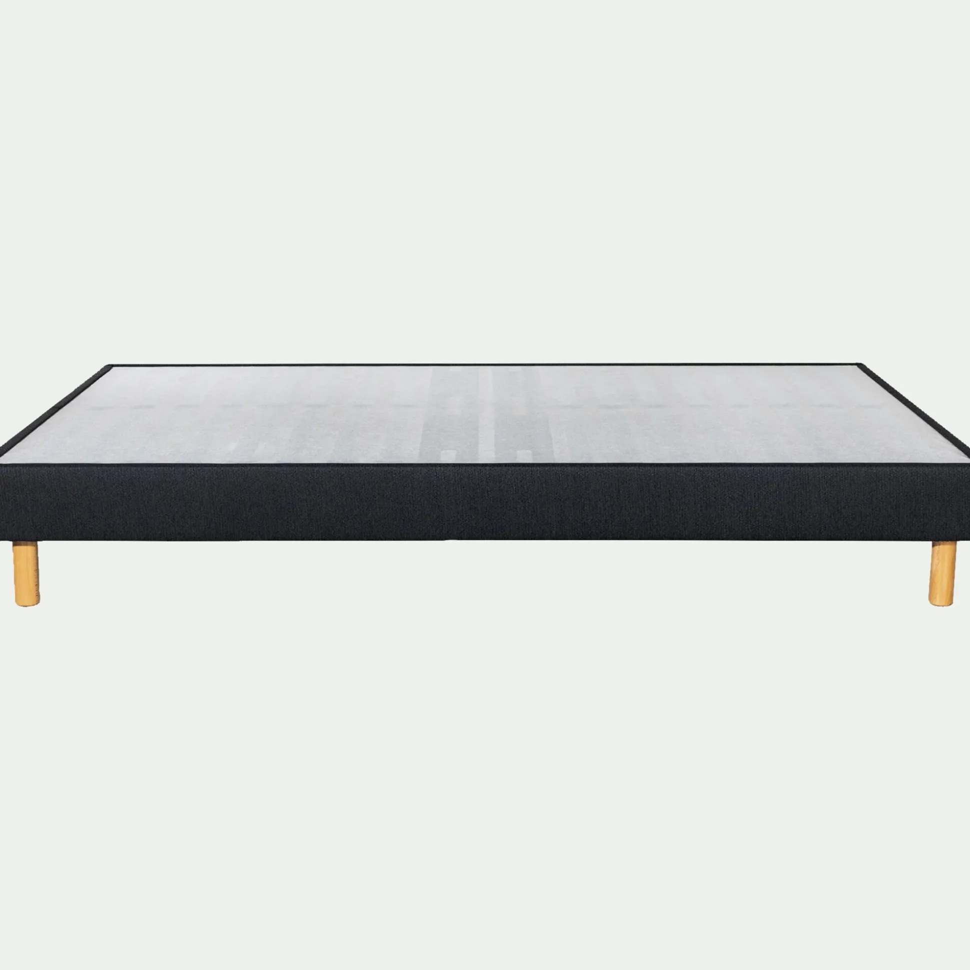 Sommier tapissier morphologique alinea 15cm 140x200cm - gris anthracite