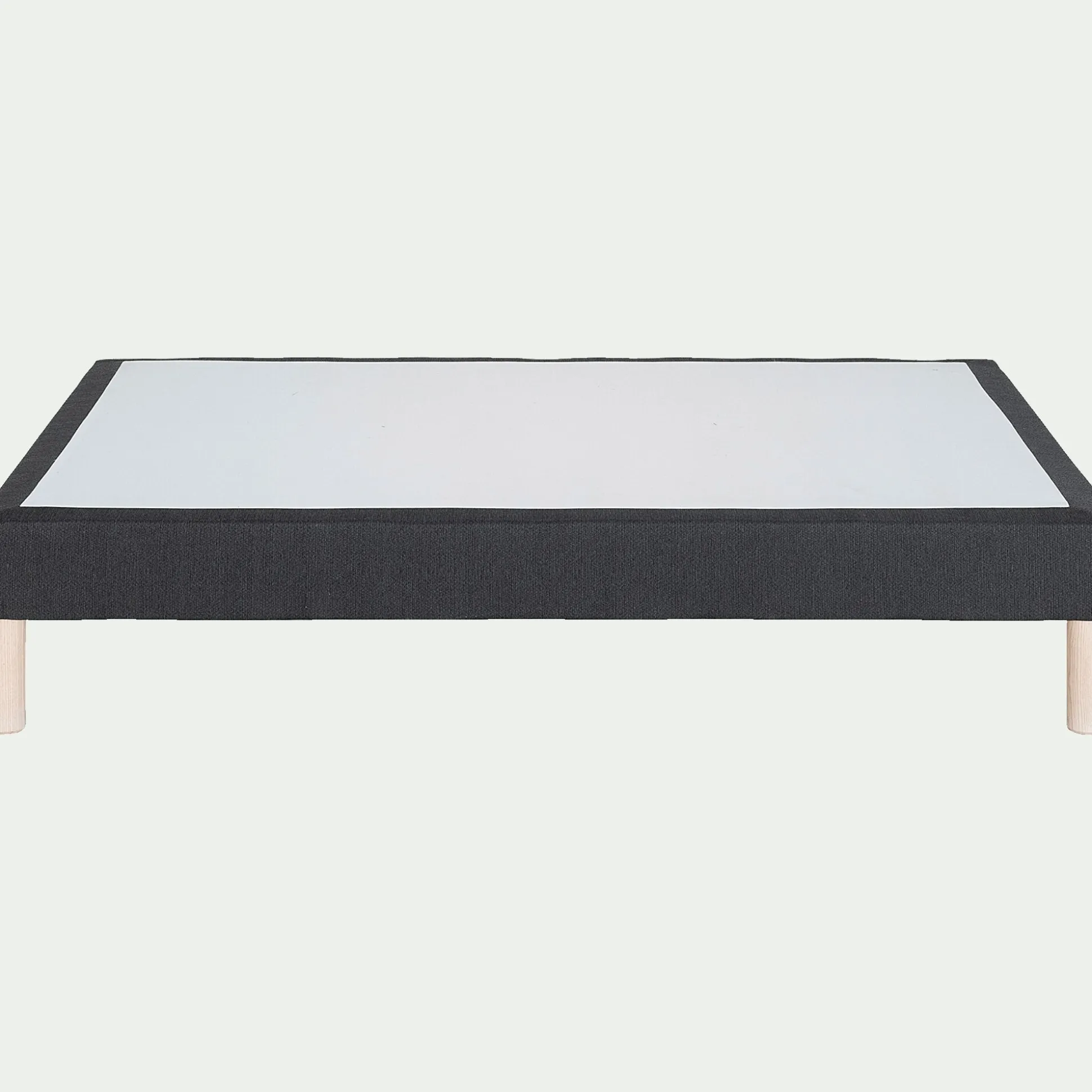 Sommier tapissier 140x190cm - gris anthracite