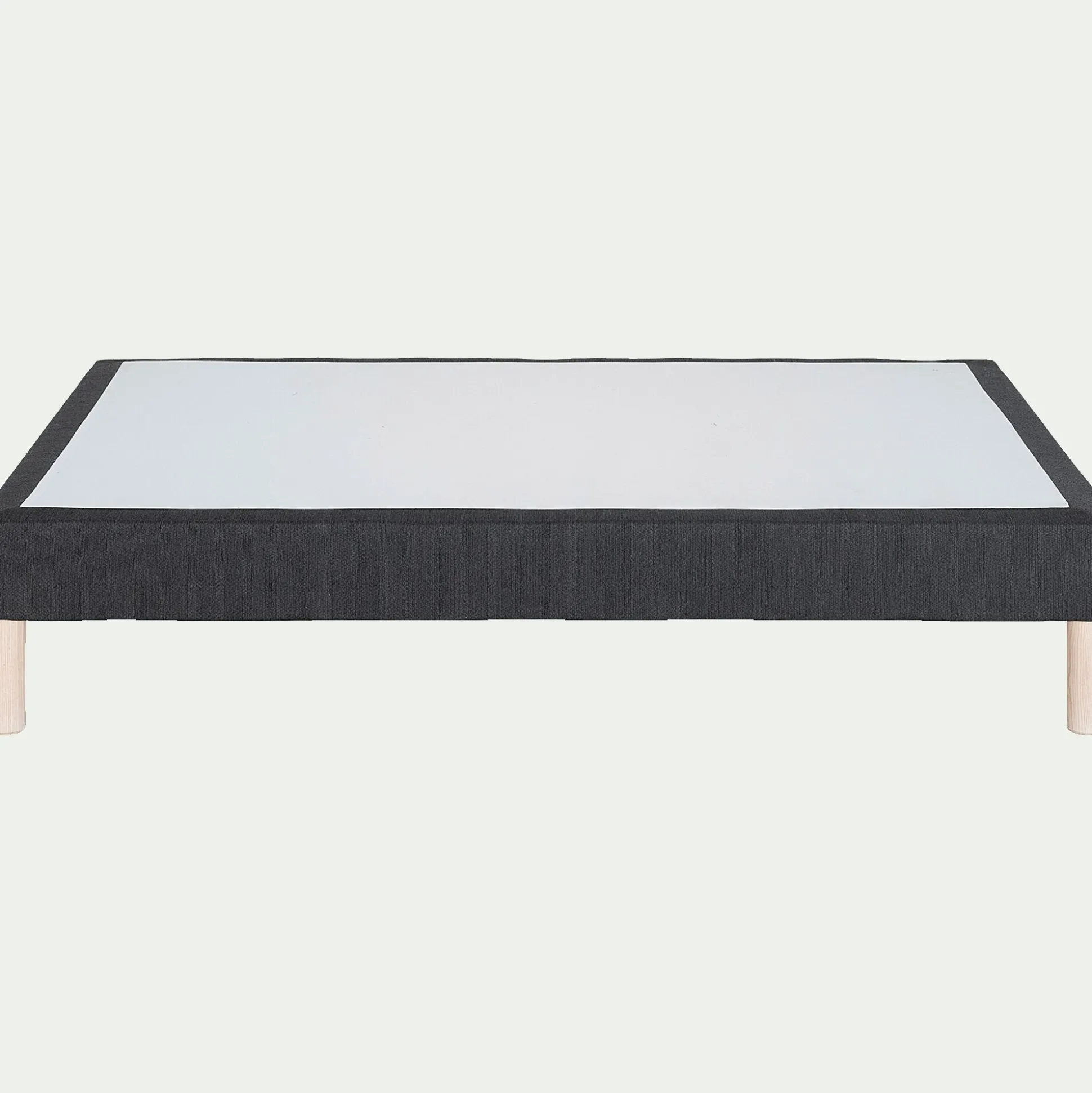 Sommier tapissier 140x200cm - gris anthracite