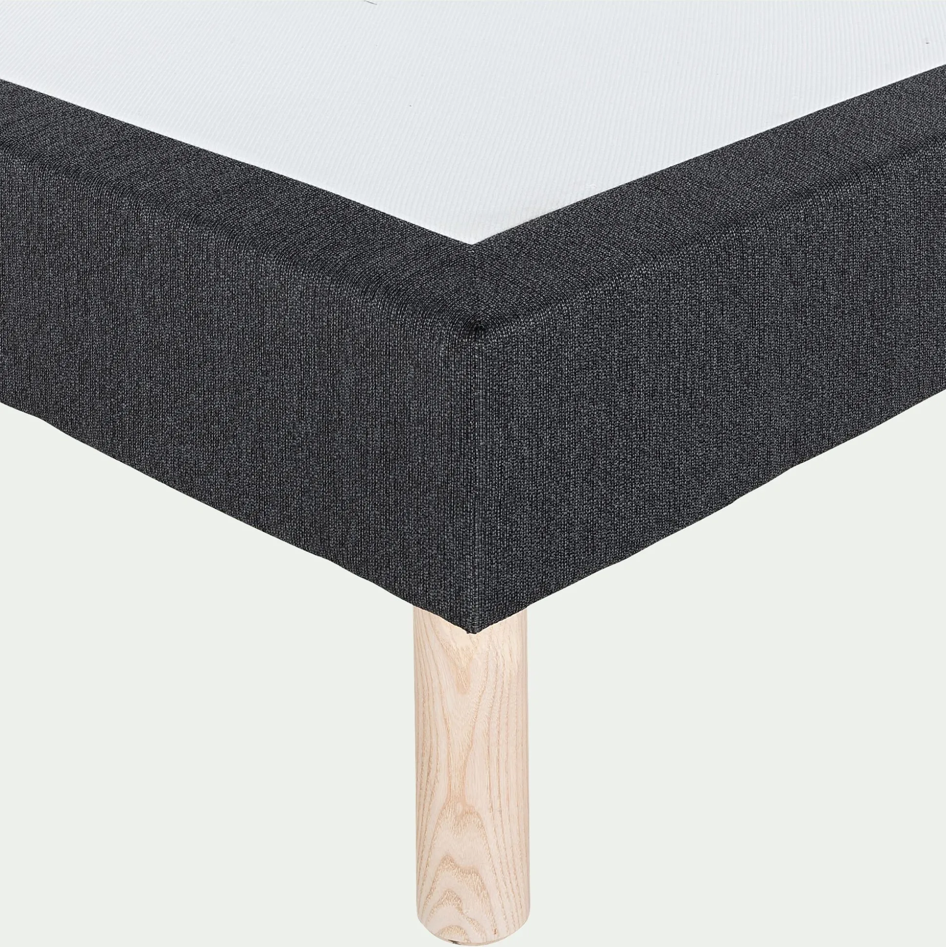Sommier tapissier 140x200cm - gris anthracite