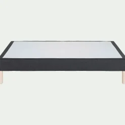 Sommier tapissier 140x190cm gris anthracite