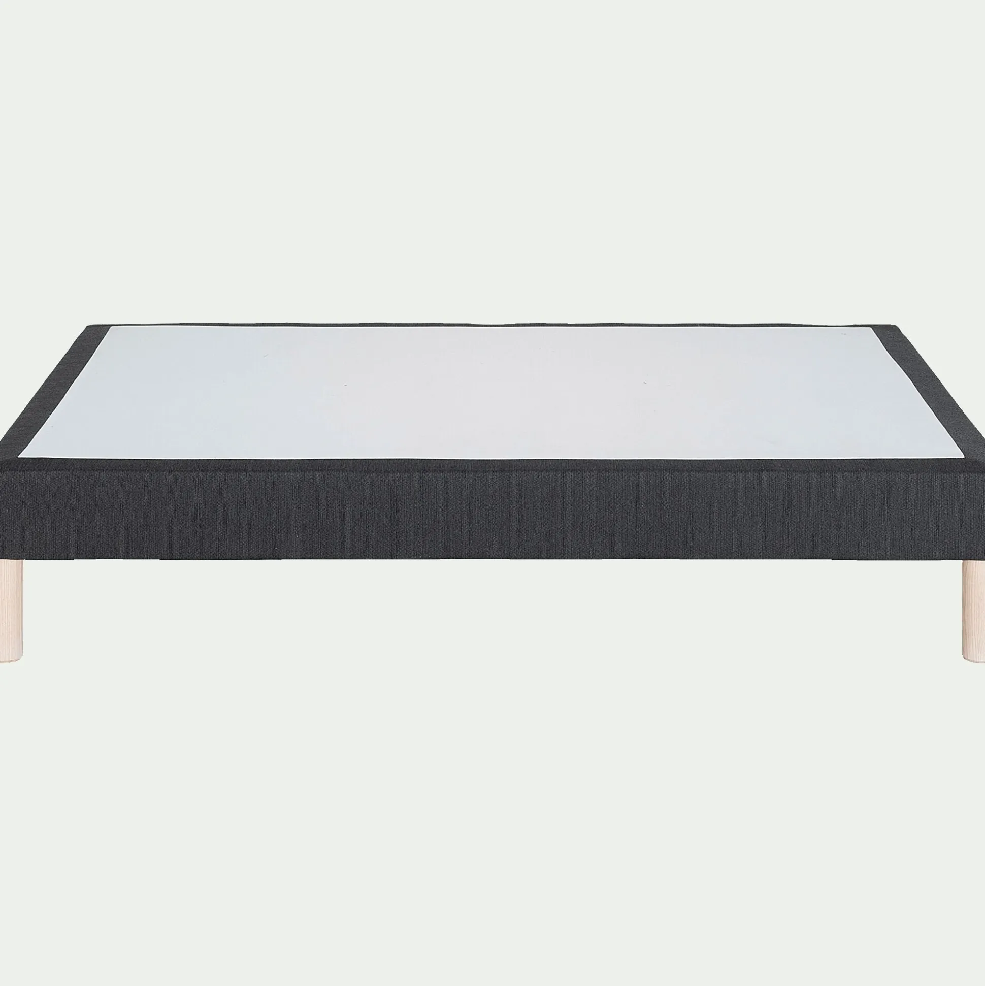 Sommier tapissier 140x190cm gris anthracite