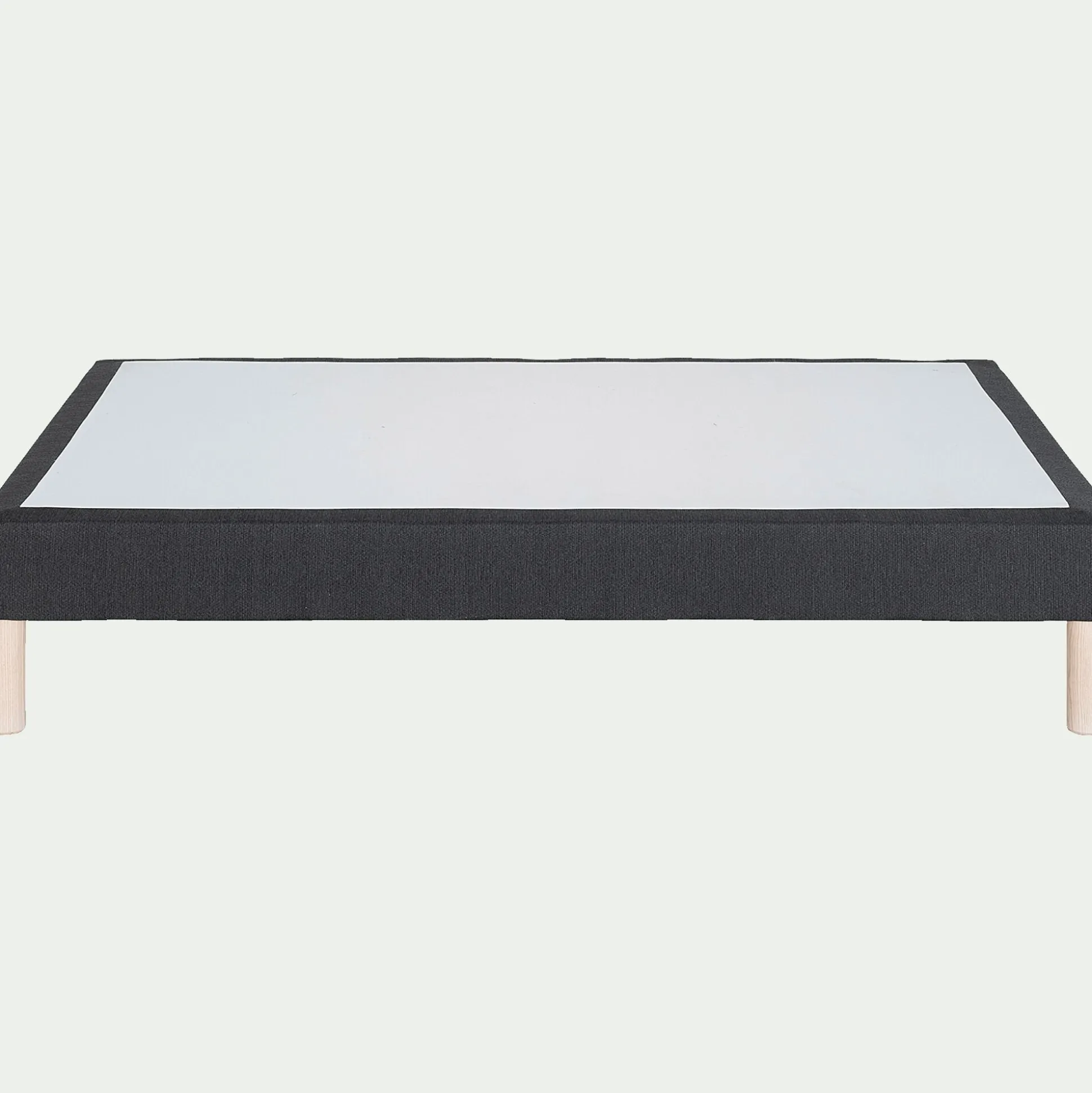 Sommier tapissier 160x200cm - gris anthracite