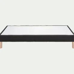 Sommier tapissier 90x200cm gris anthracite