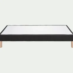 Sommier tapissier 90x200cm - gris anthracite