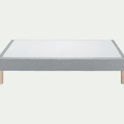 Sommier tapissier 140x190cm - gris clair