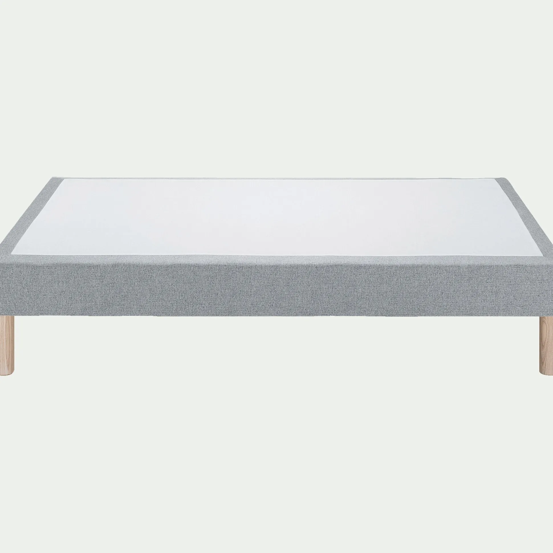 Sommier tapissier 140x190cm - gris clair