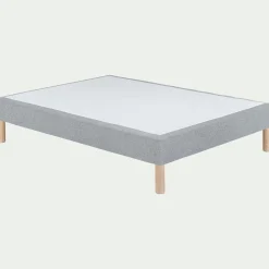 Sommier tapissier 140x200cm gris clair