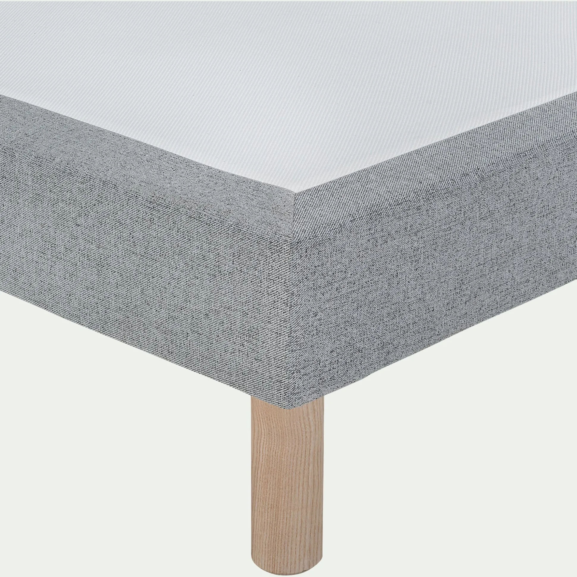 Sommier tapissier 140x200cm gris clair