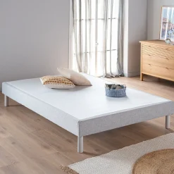 Sommier tapissier 140x200cm gris clair
