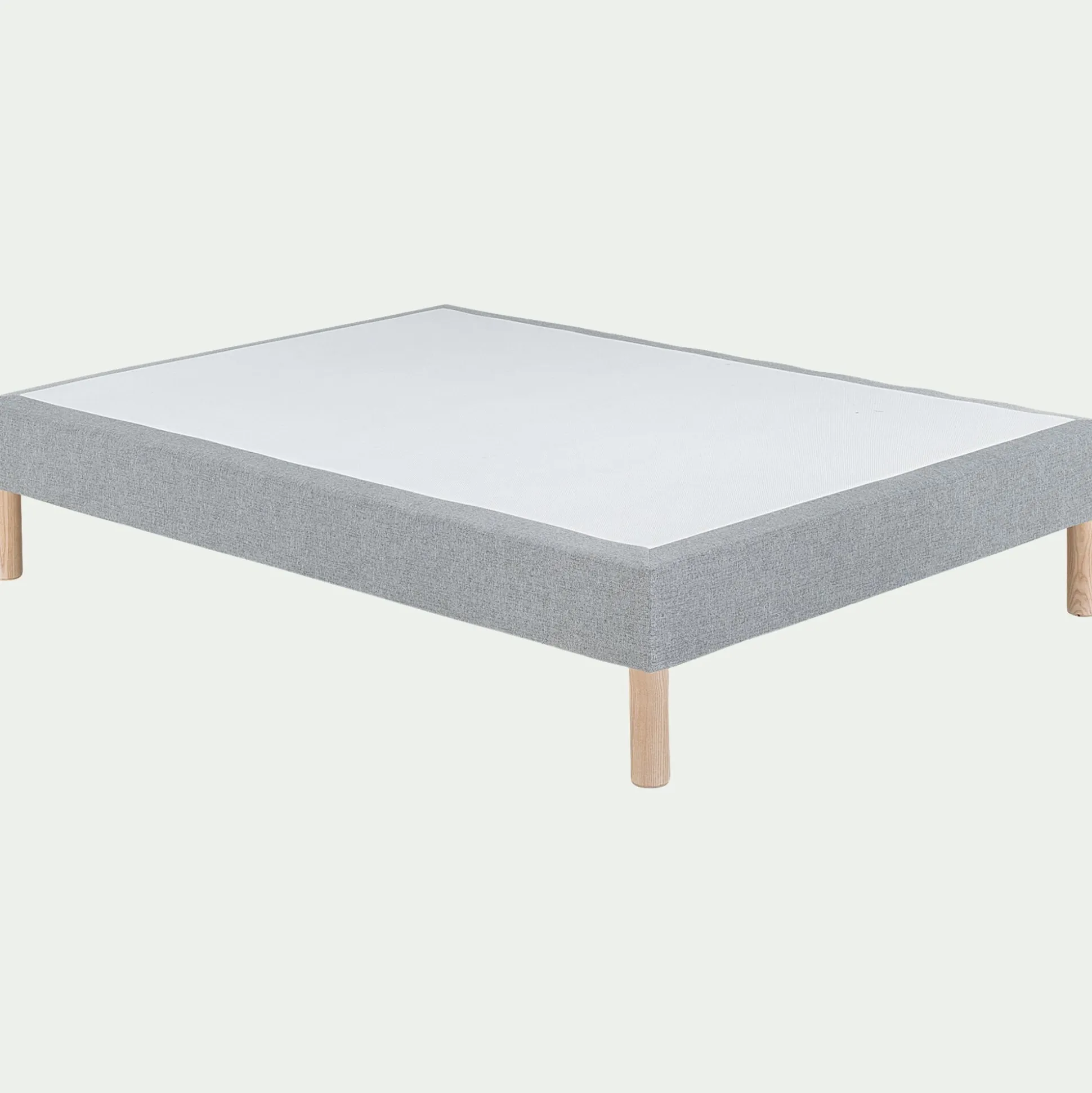 Sommier tapissier 160x200cm gris clair