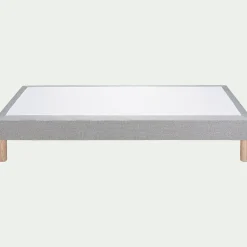 Sommier tapissier 90x200cm - gris clair