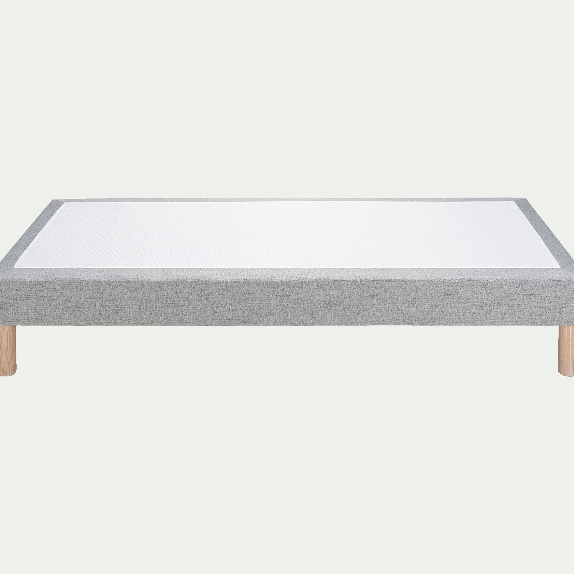 Sommier tapissier 90x200cm gris clair