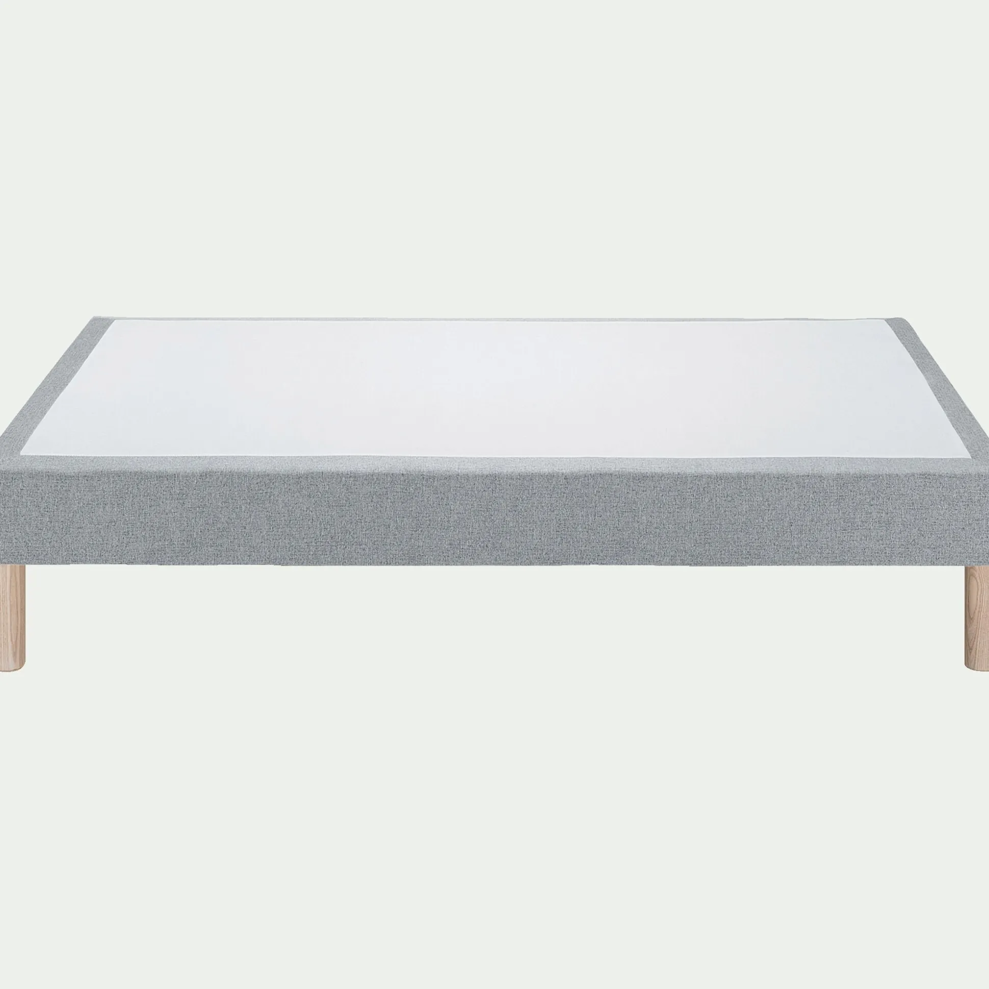 Sommier tapissier 140x190cm gris clair