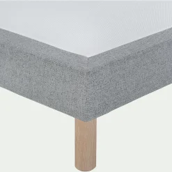 Sommier tapissier 140x190cm gris clair
